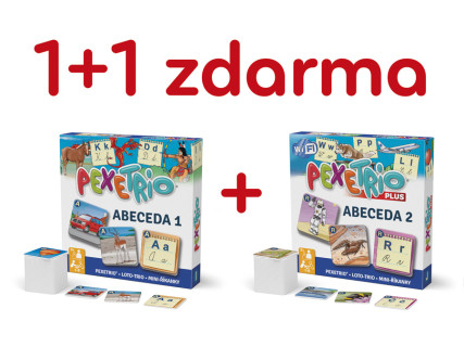 Pexetrio Abeceda 1 + zdarma Pexetrio Abeceda 2