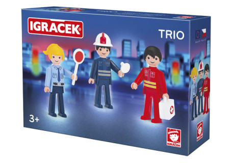 Igráček Trio Zachraňujeme - Hasič, Policista a Záchranář - výprodej