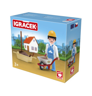 Igráček Zedník - figurka s motúčkem a nářadím - výprodej