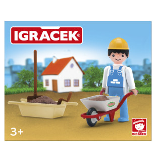 Igráček Zedník - figurka s motúčkem a nářadím - výprodej