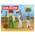 Igráček Ošetřovatel - figurka se zebrou a příslušenstvím - výprodej