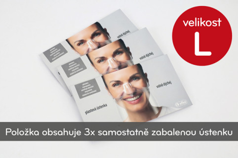 3 kusy - Plastová ústenka s výměnnou fólií - 0,20 mm (vel. L)