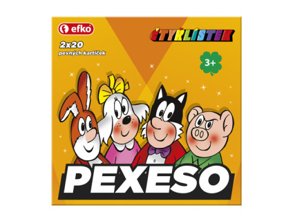 Čtyřlístek pexeso  - dětská hra