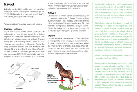 Koně a koníčci - vystřihovánka