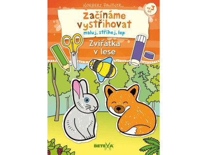 Začínáme vystřihovat Zvířátka v lese - vystřihovánka