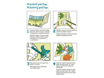 Začínáme vystřihovat Dinosauři - vystřihovánka
