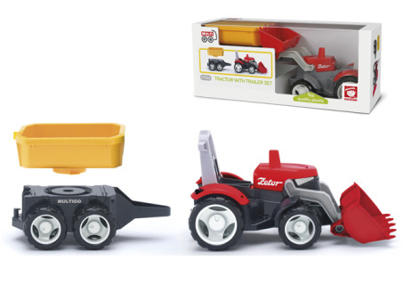 MultiGO 1+2 Traktor s přívěsem – Zetor s valníkem, poškozený obal