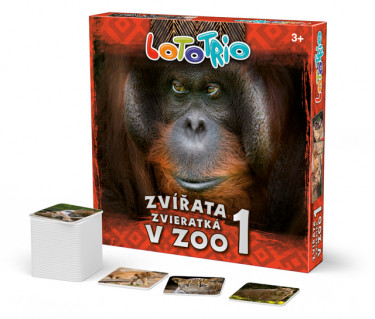 Loto-trio  Zvířata v ZOO 1 –  dětské vzdělávací hry