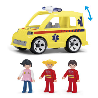 Igráček MultiGO Trio Rescue - figurky záchranáři se sanitkou