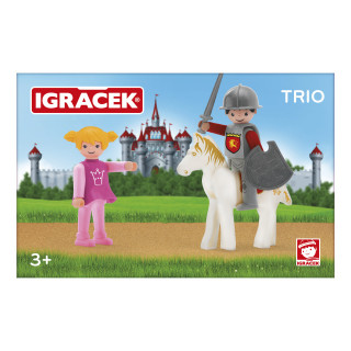 Igráček Trio Princezna, Rytíř a bílý kůň