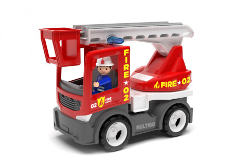 MultiGO Fire - Žebřík s hasičem - auto s Igráčkem