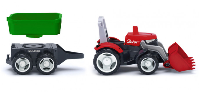 MultiGO 1+2 Traktor s vlečkou a valníkem – bez obalu