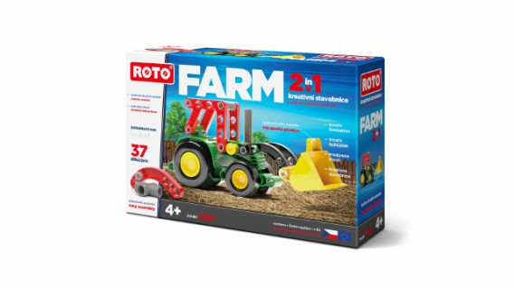 ROTO 2v1 Farm - Traktor, česká stavebnice