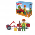 Igráček Zahradník - figurka s traktorem a příslušenstvím