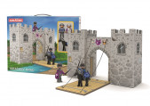 Igráčkův Hrad - hrací set s figurkami rytířů a koněm, poškozený obal