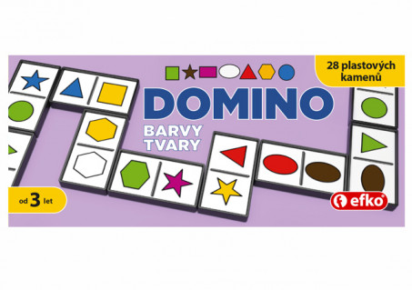 Domino Barvy a tvary - dětská hra pro nejmenší