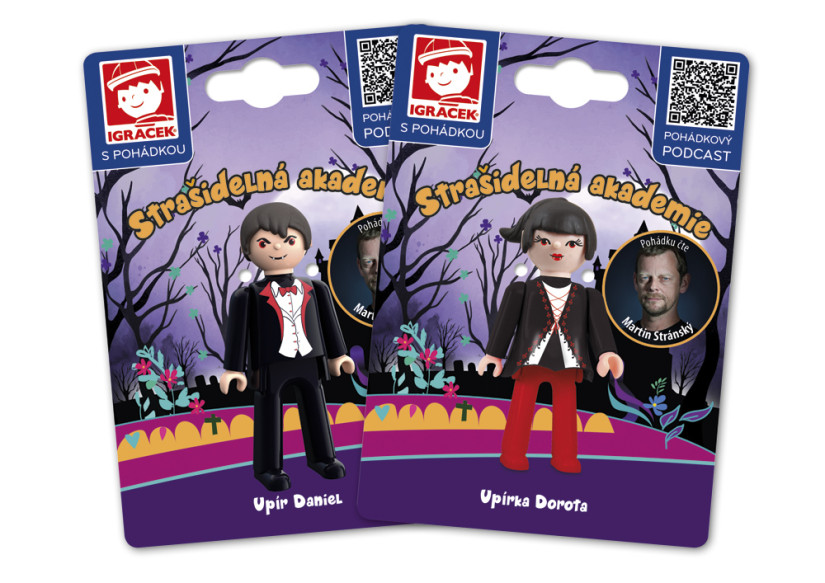 Igráčci ze Strašidelné akademie - Upír Daniel a Upírka Dorota
